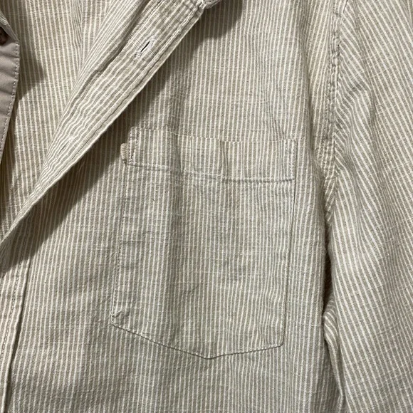 Goodfellow & Co Tan/Cream & White - Button up / Flannel - Picture 3 of 5